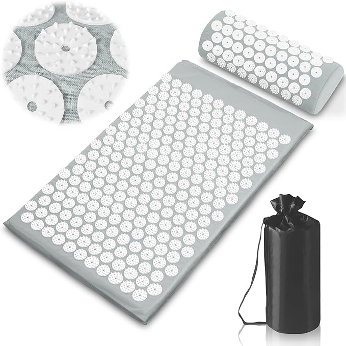 The Nirvana Deep Relief Acupressure Mat & Pillow Set