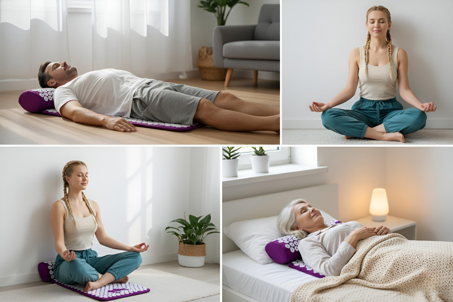 The Nirvana Deep Relief Acupressure Mat & Pillow Set