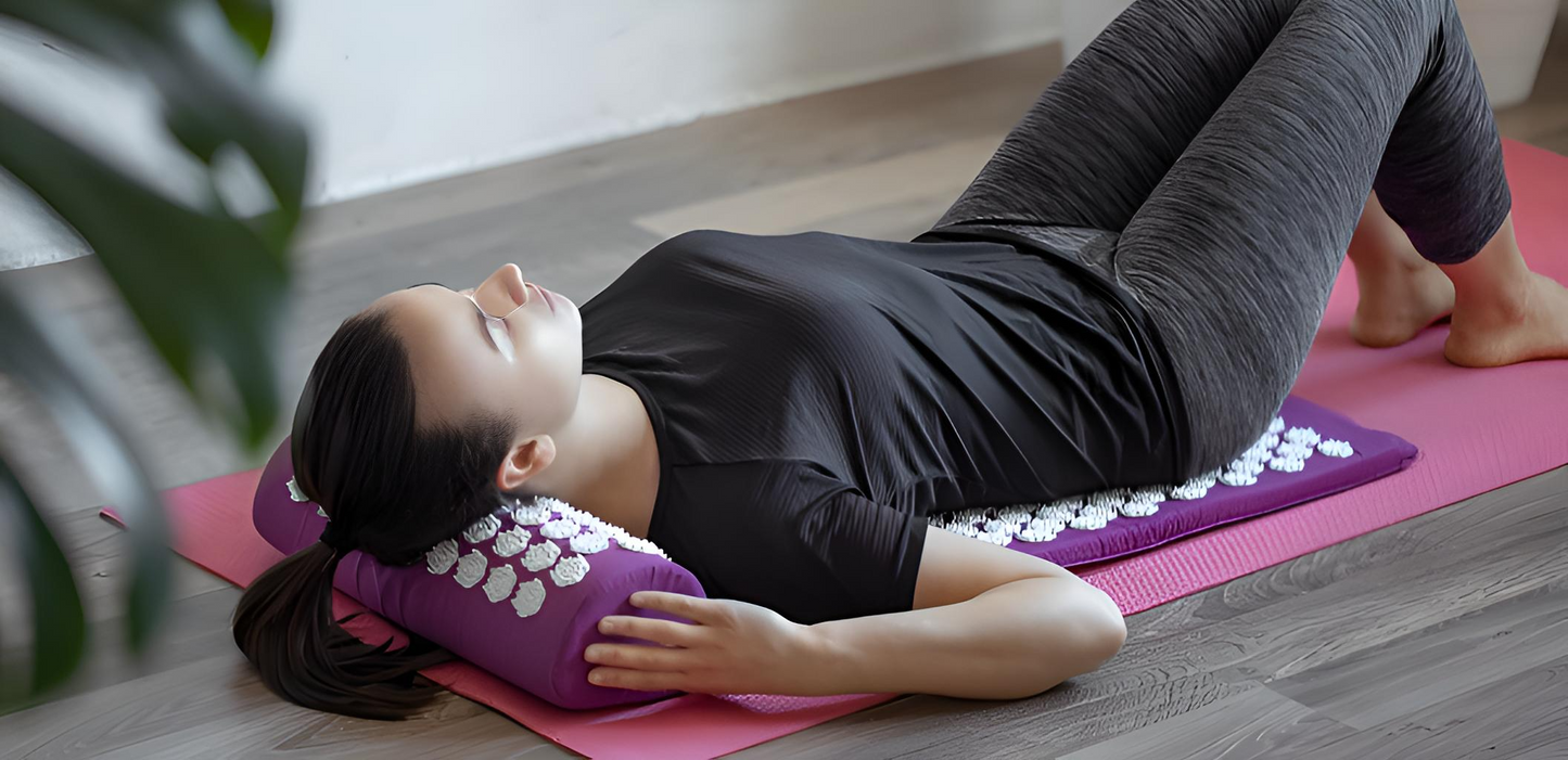 The Nirvana Deep Relief Acupressure Mat & Pillow Set