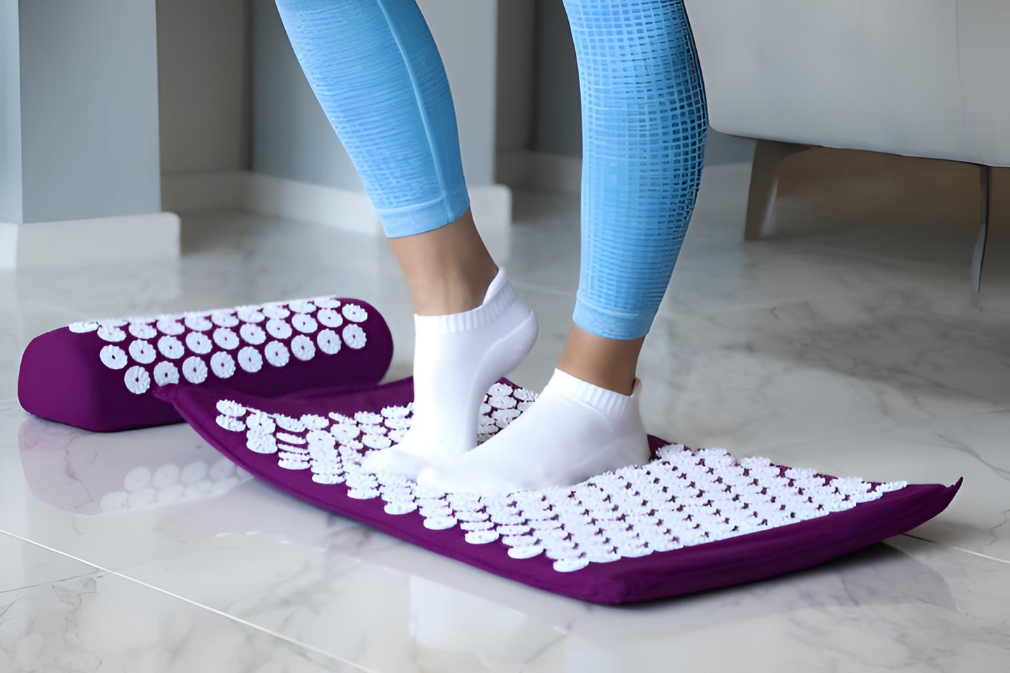 The Nirvana Deep Relief Acupressure Mat & Pillow Set